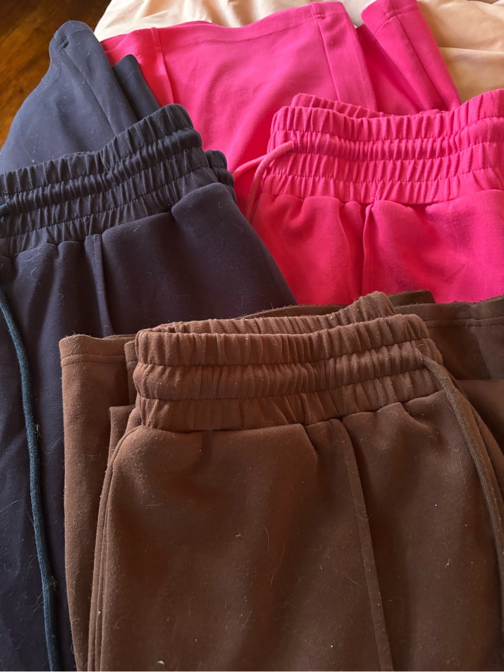 Wide leg sweat pants 3 pairs